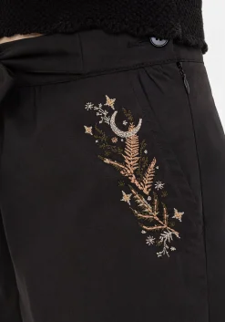 Abellona Embroidered Belted Short