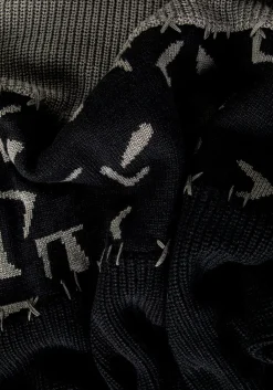 Abstract Longline Sweater