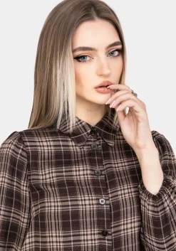 Adra Check Button Up Shirt