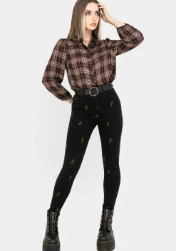 Adra Check Button Up Shirt