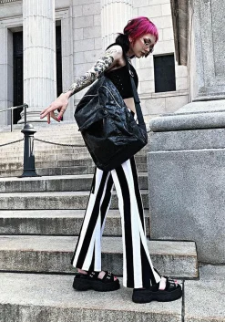 Afterlife Stripe Jersey Flares