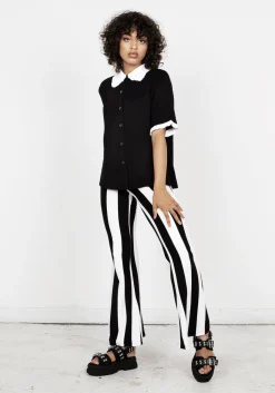 Afterlife Stripe Jersey Flares