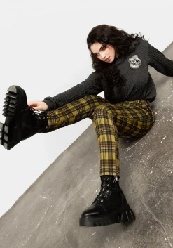 Albertine Skinny Check Trousers