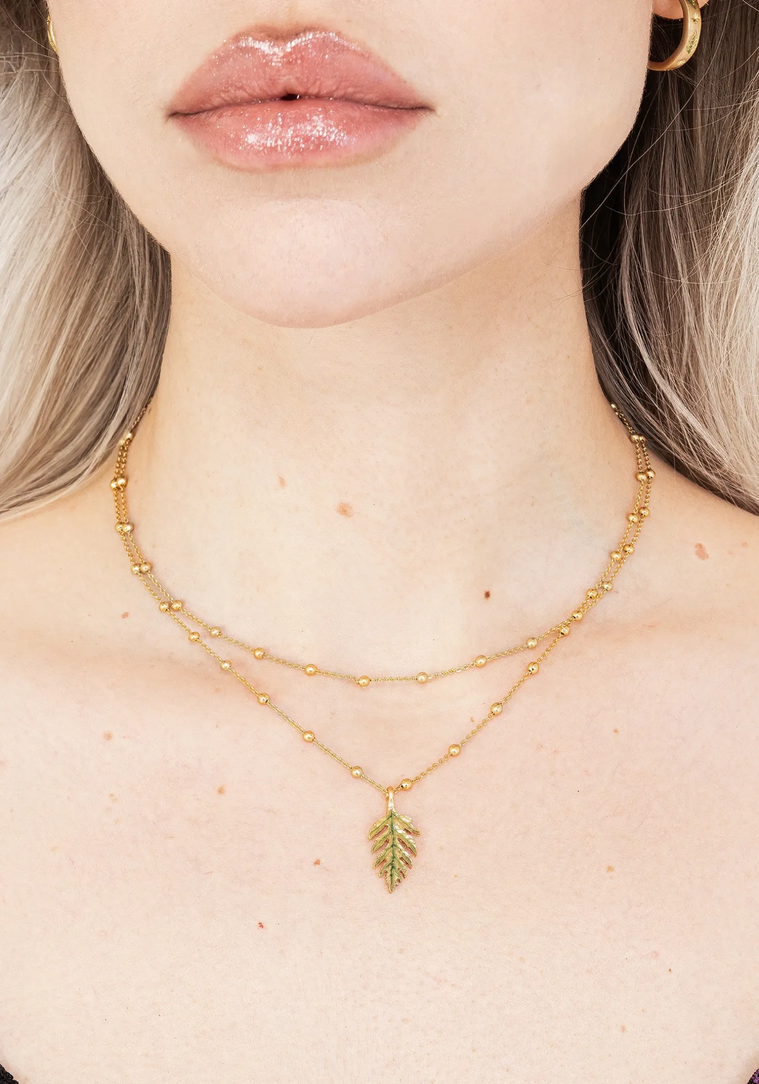 Alderwood Fern Double Layered Necklace