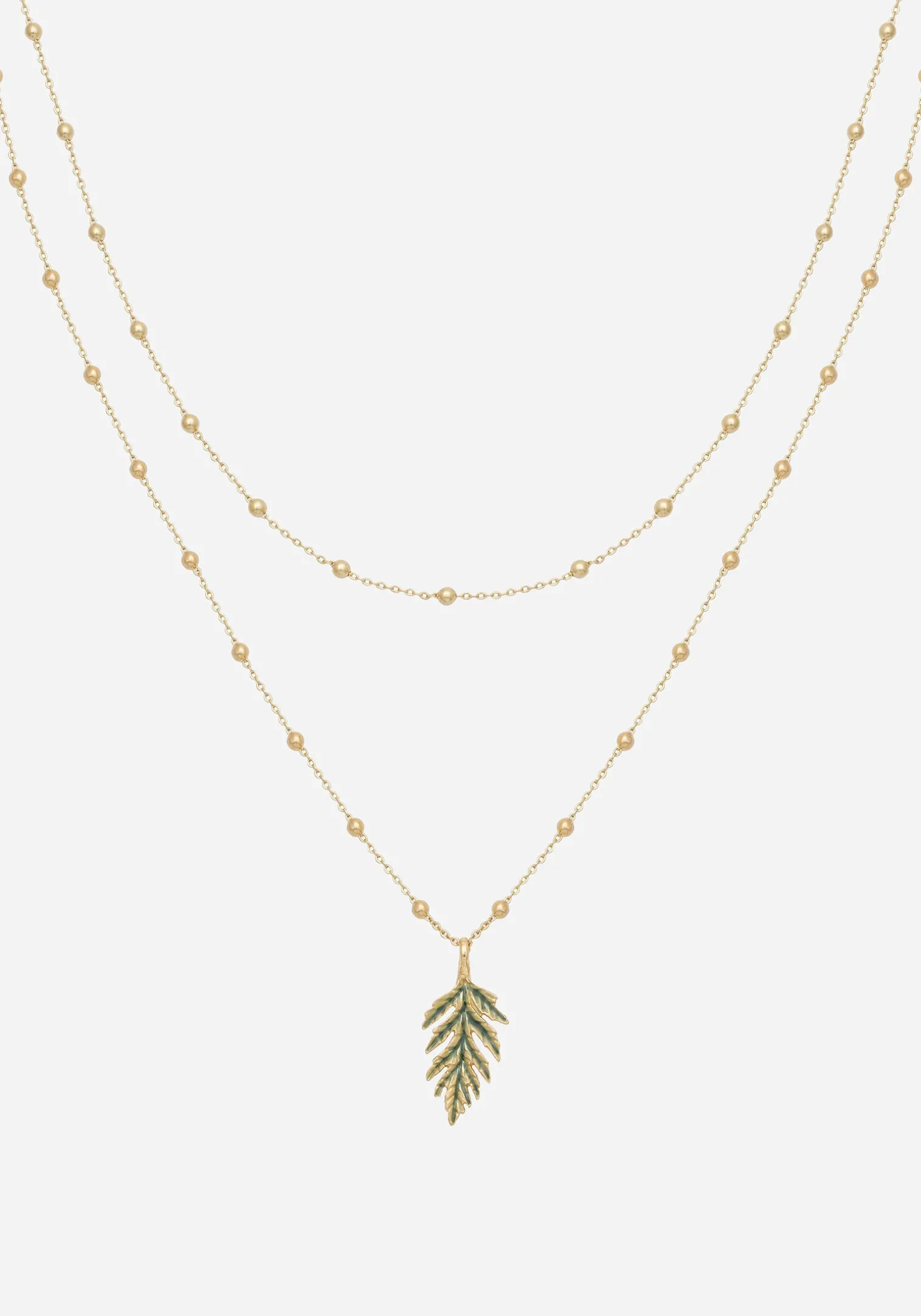 Alderwood Fern Double Layered Necklace