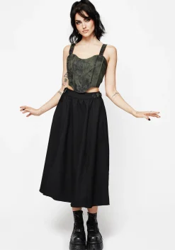 Alessandra Tie Dye Print Corset Top