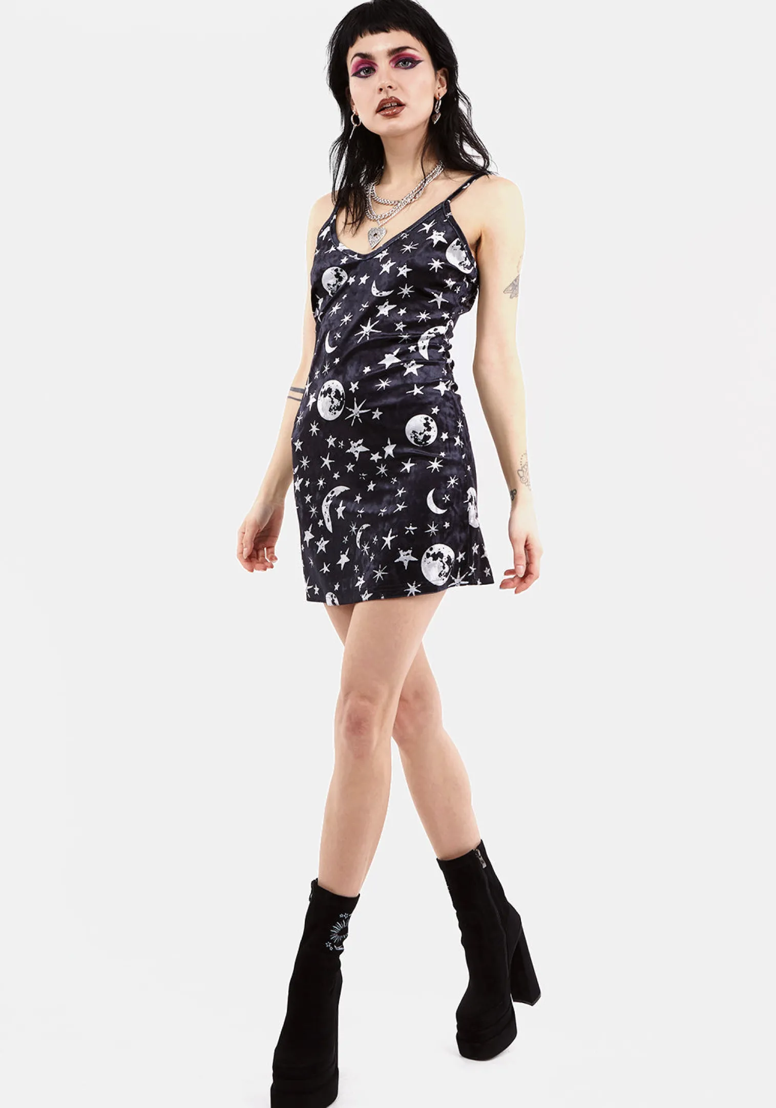 Allnighter Velvet Mini Slip Dress