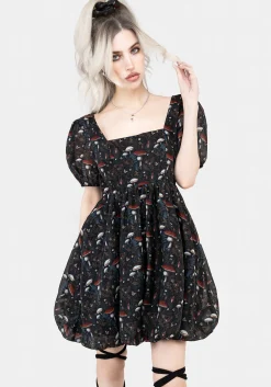 Amanita Organza Puffball Mini Dress