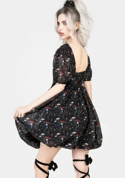 Amanita Organza Puffball Mini Dress