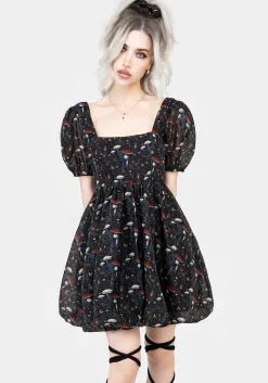 Amanita Organza Puffball Mini Dress