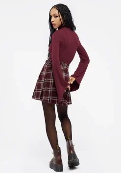 Amata Flared Sleeve Top - Red
