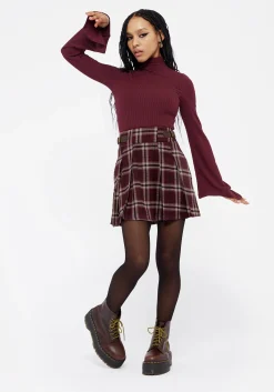 Amata Flared Sleeve Top - Red