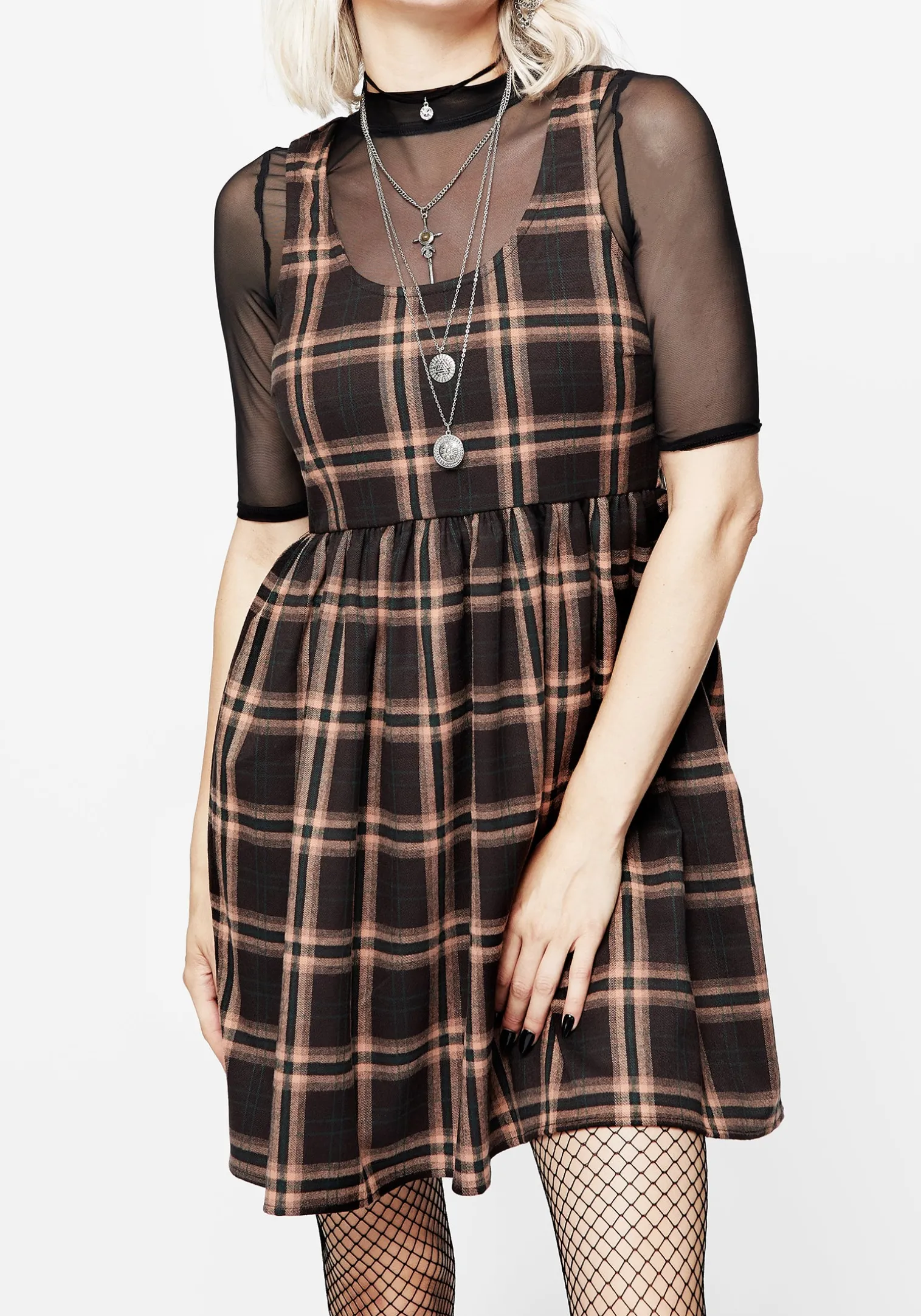 Ambrose Check Mini Dress