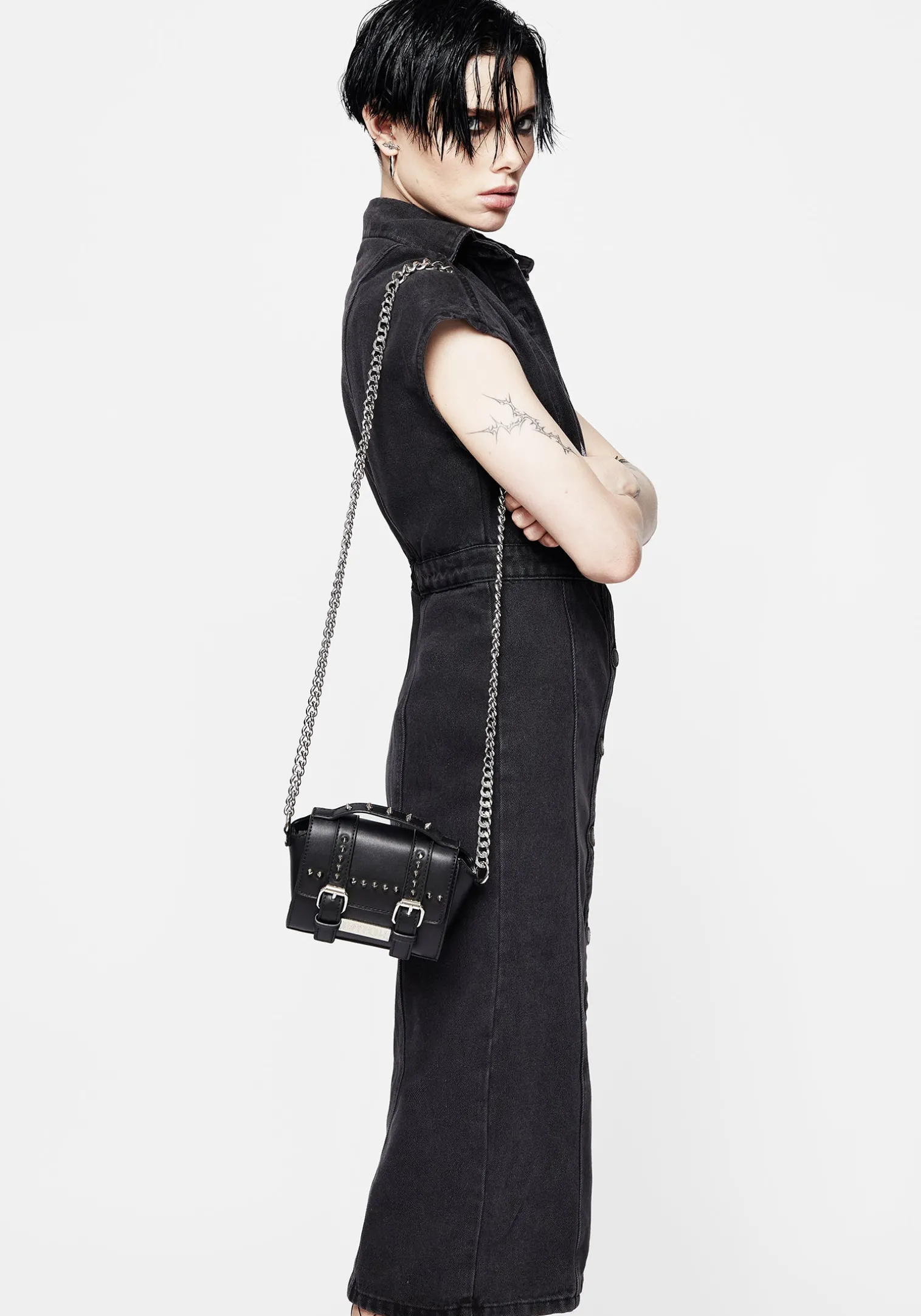 Anarcho Mini Spiked Shoulder Bag