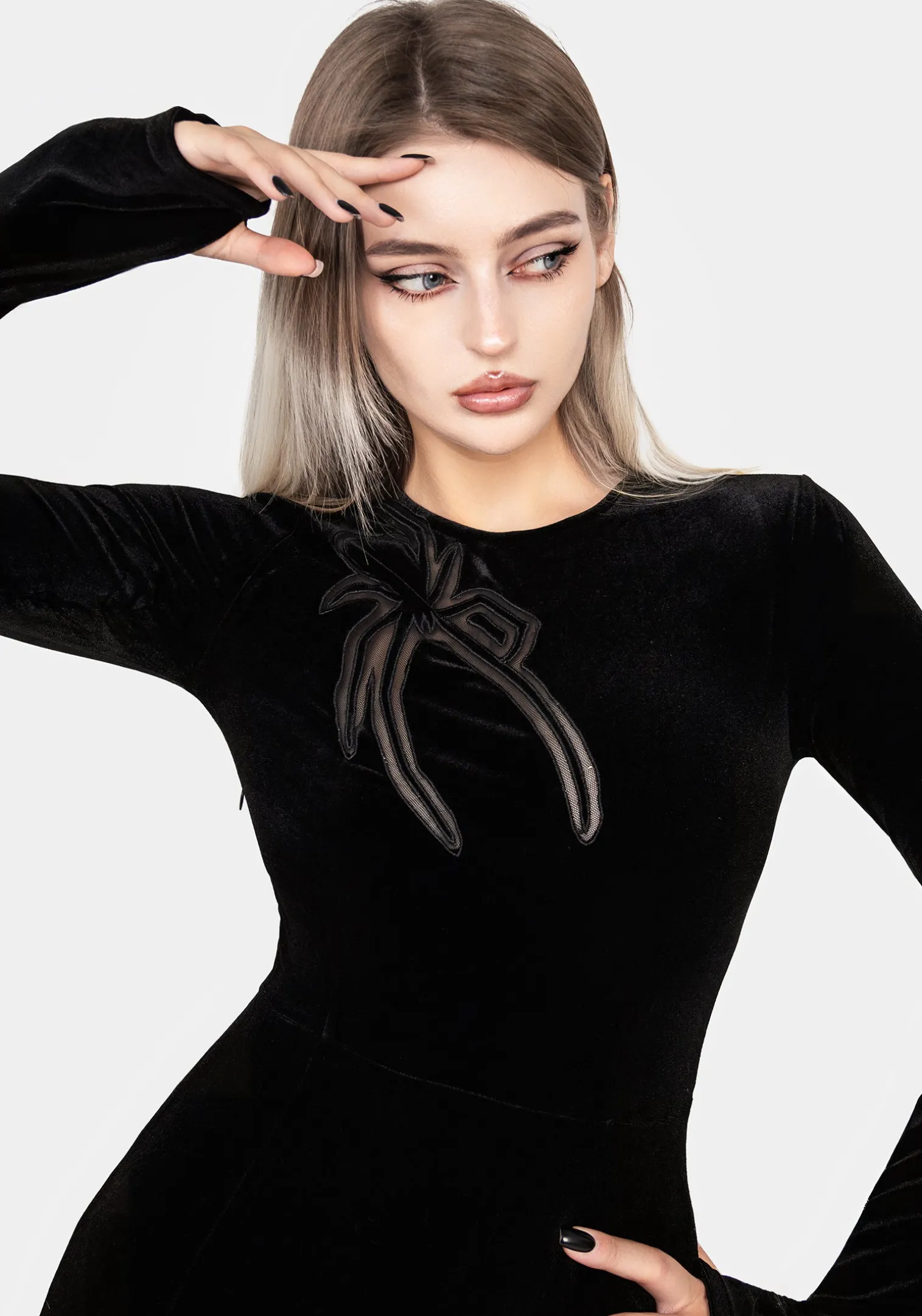 Antivenom Spider Cut Out Mesh Gown