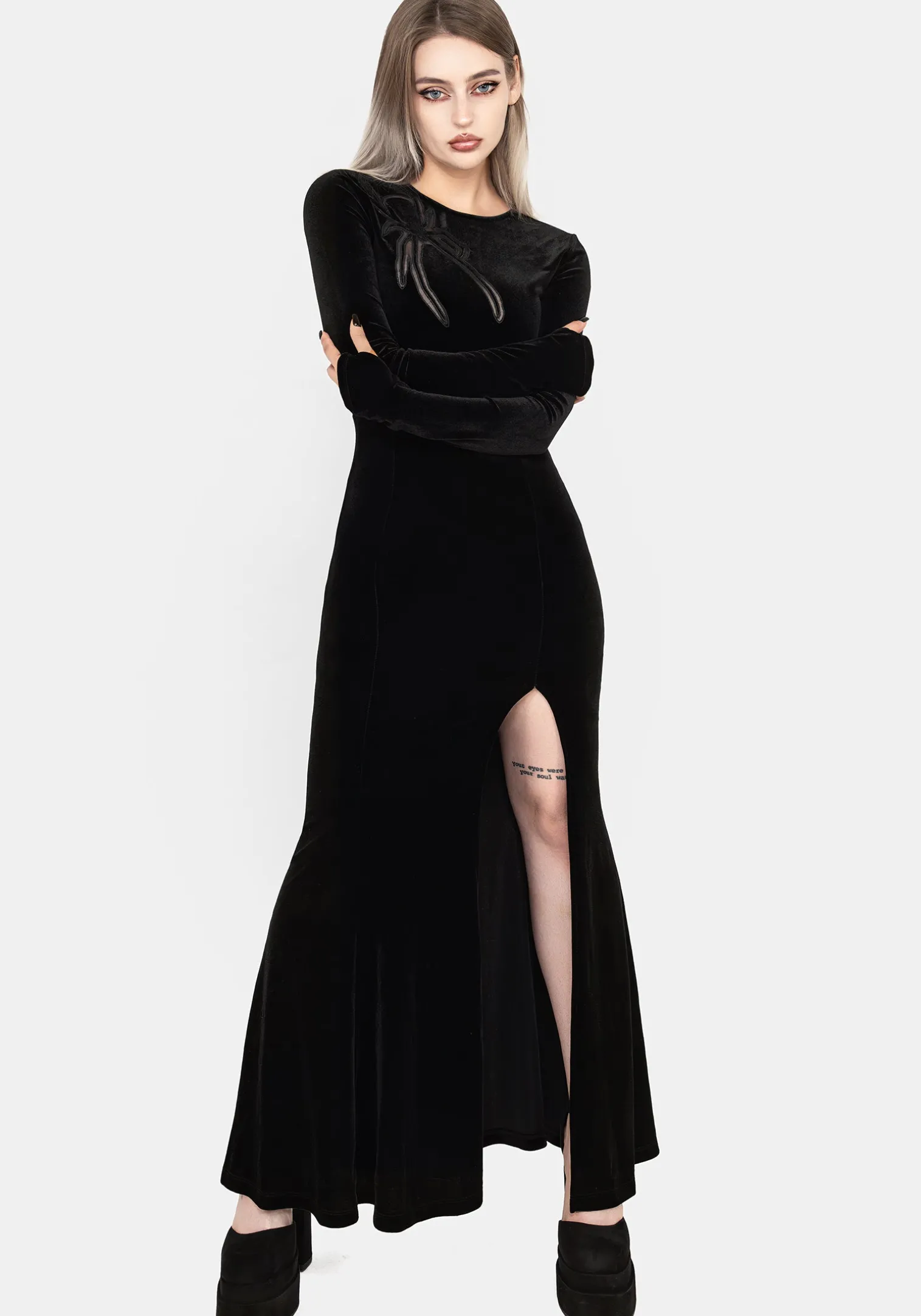 Antivenom Spider Cut Out Mesh Gown