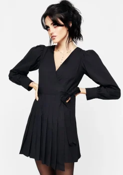 Aporia Pleated Mini Dress