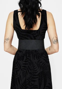 Apricity Paisley Debossed Waist Belt