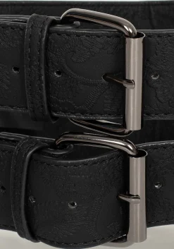 Apricity Paisley Debossed Waist Belt