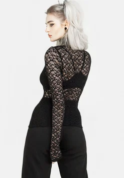 Arabella Lace High Neck Top
