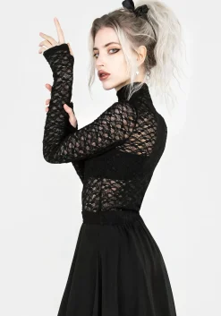 Arabella Lace High Neck Top