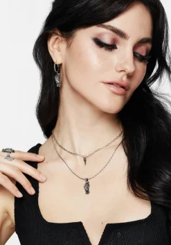 Arbor Coffin Pendant Necklace