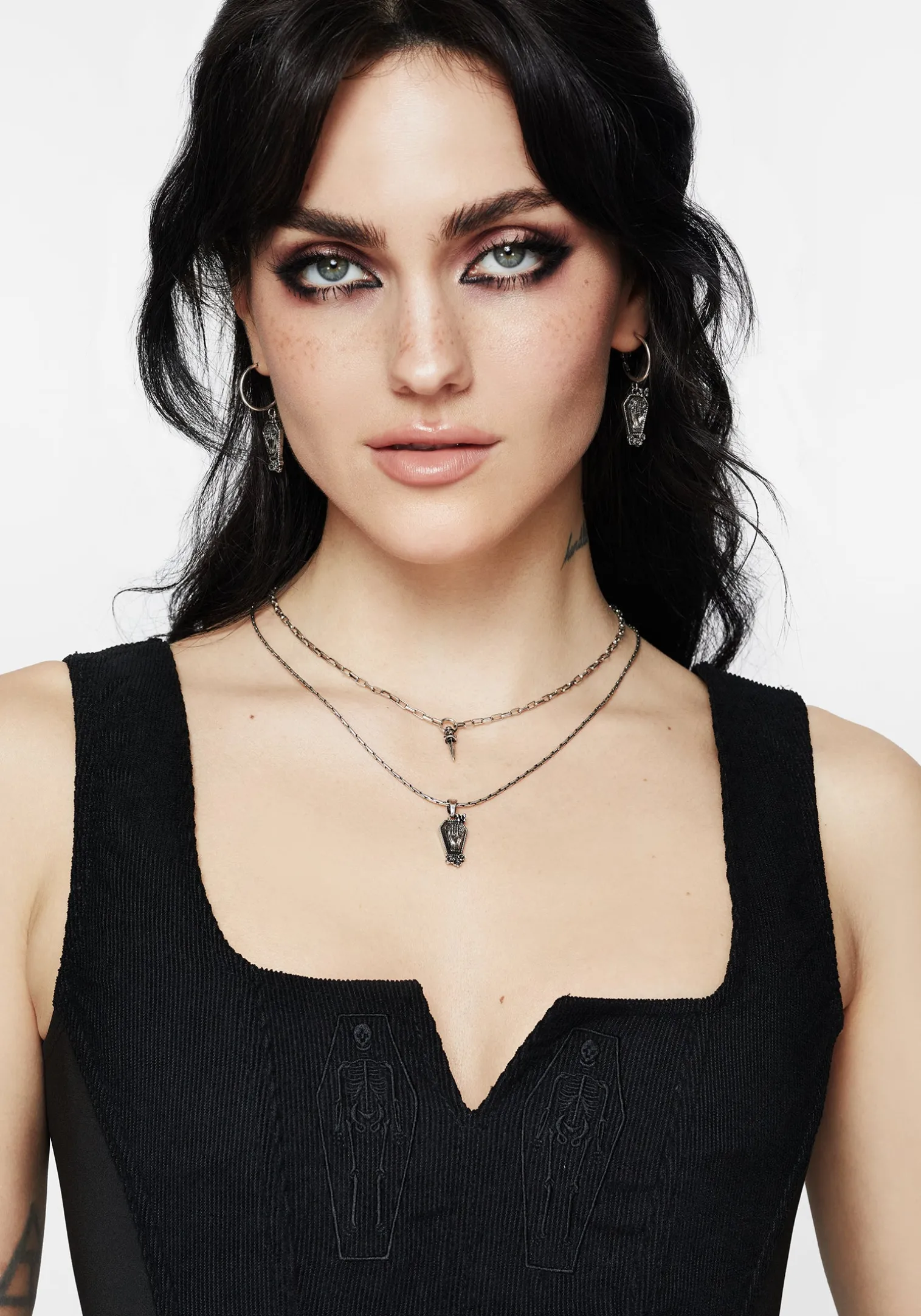 Arbor Coffin Pendant Necklace