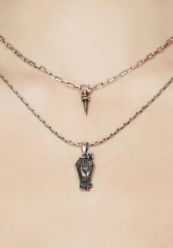 Arbor Coffin Pendant Necklace