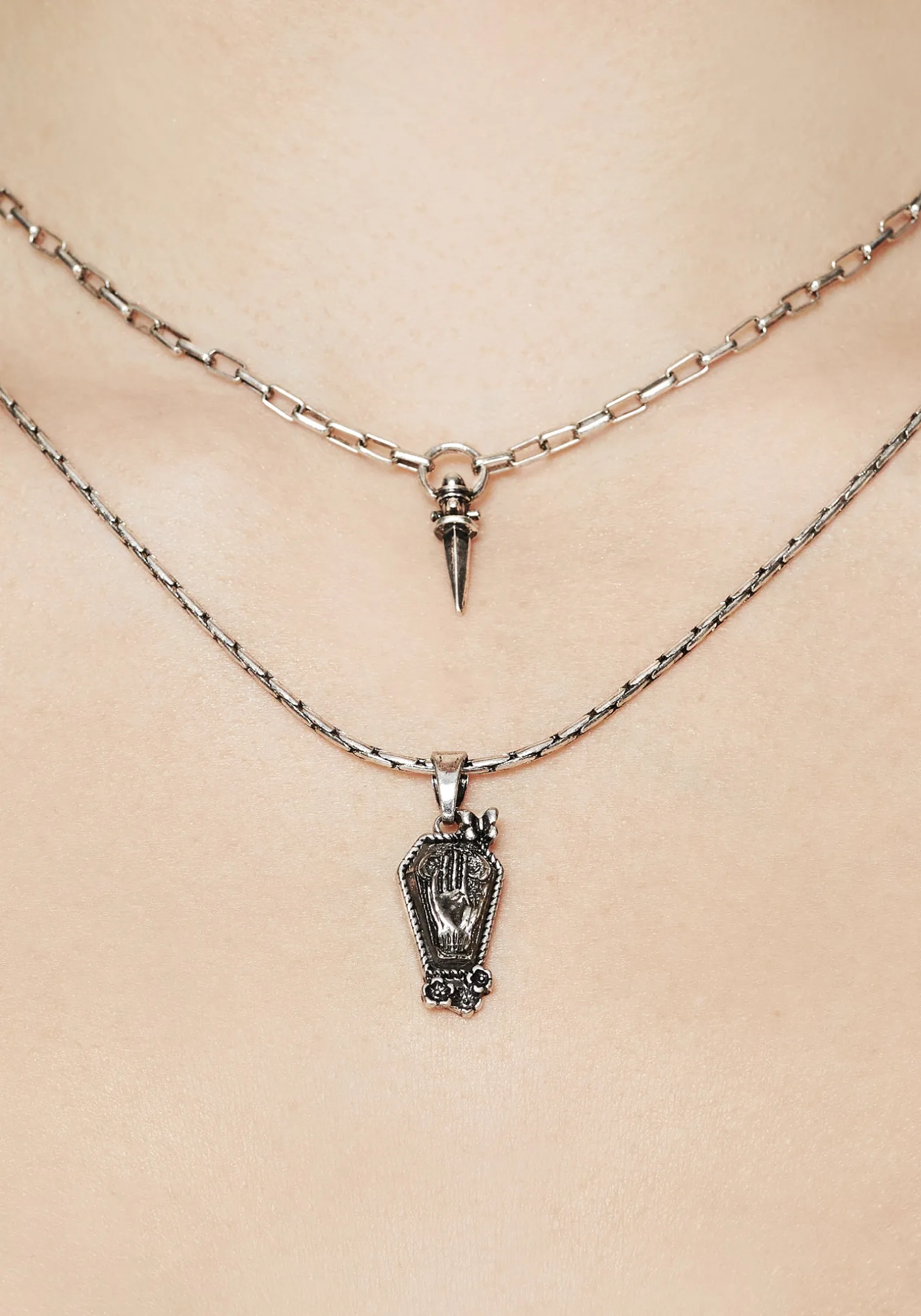 Arbor Coffin Pendant Necklace