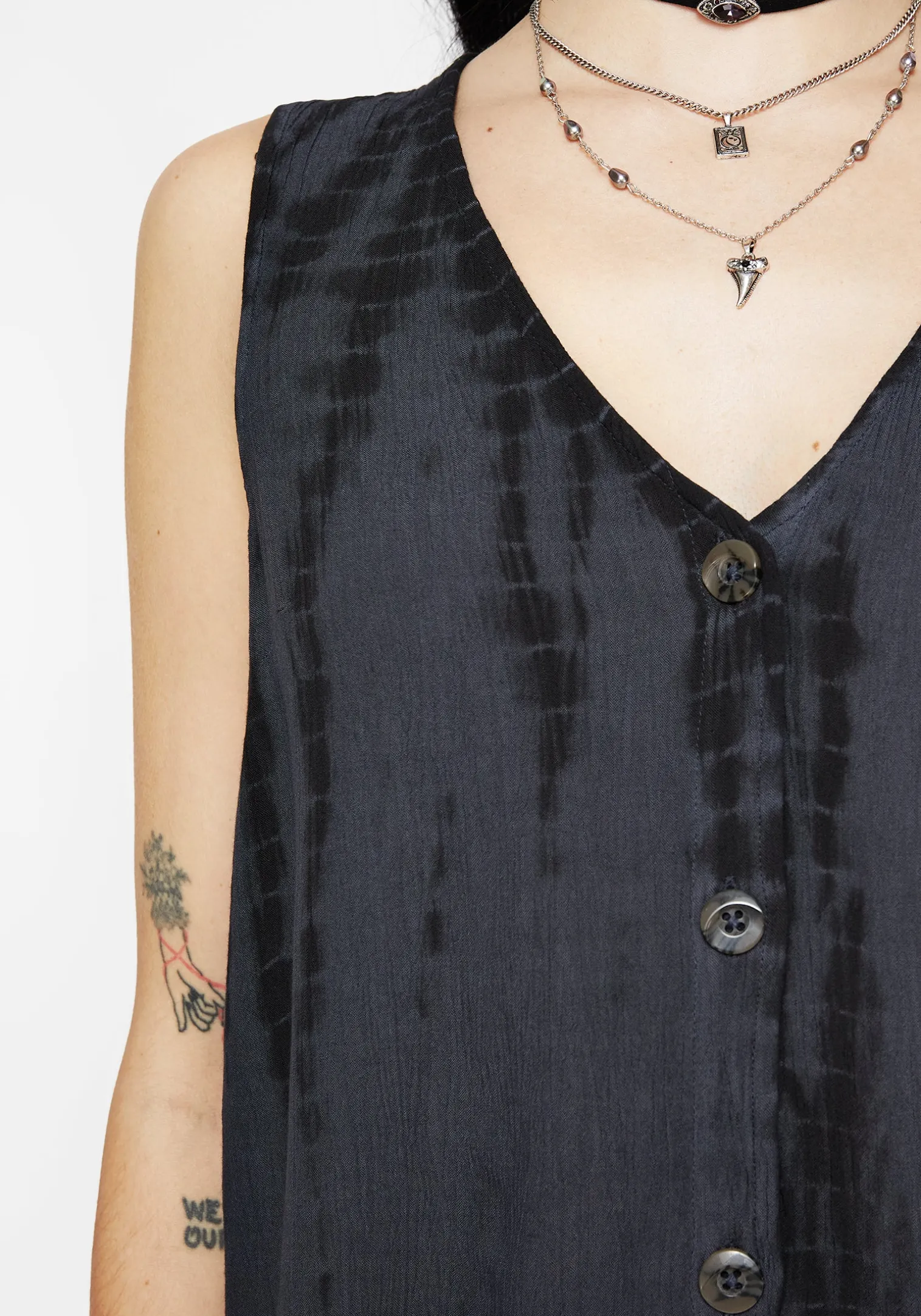 Aria Tie Dye Button Up Top
