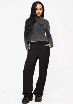 Ariel Cotton Blend Embroidered Long Sleeve Top