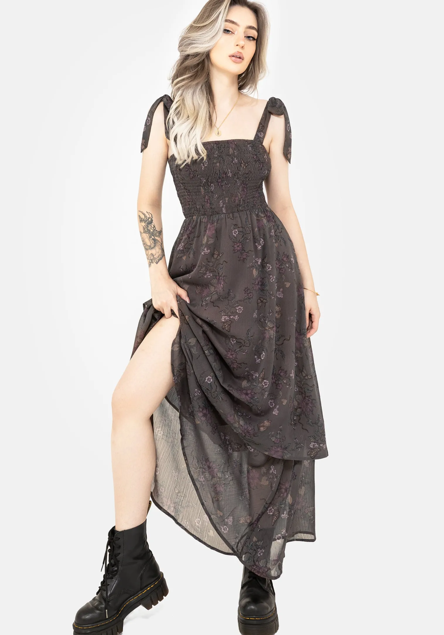 Arnora Cami Tiered Shirred Bodice Maxi Dress