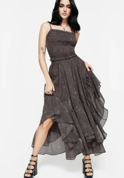 Arnora Chiffon Handkerchief Hem Midaxi Skirt