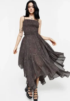 Arnora Chiffon Handkerchief Hem Midaxi Skirt