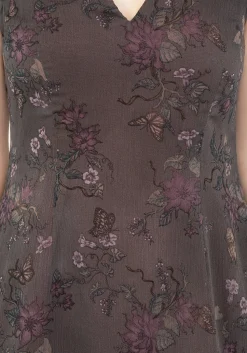 Arnora Chiffon Ruffle Detail Mini Dress