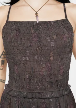 Arnora Chiffon Shirred Bodice Cami Top