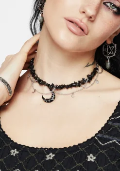 Asrai Moon Pendant Necklace