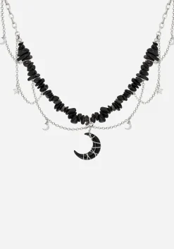 Asrai Moon Pendant Necklace