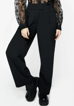Asteria Tie Waist Embroidered Trousers