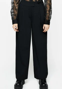 Asteria Tie Waist Embroidered Trousers