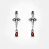 Athame Dagger Cz Studs