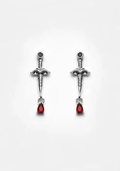 Athame Dagger Cz Studs