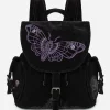 Atropos Moth Embroidered Satchel Backpack