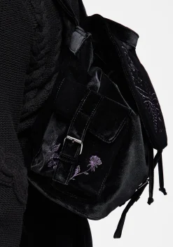Atropos Moth Embroidered Satchel Backpack