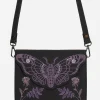 Atropos Moth Embroidered Mini Crossbody Bag