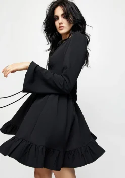 Aura Lace Up Mini Dress