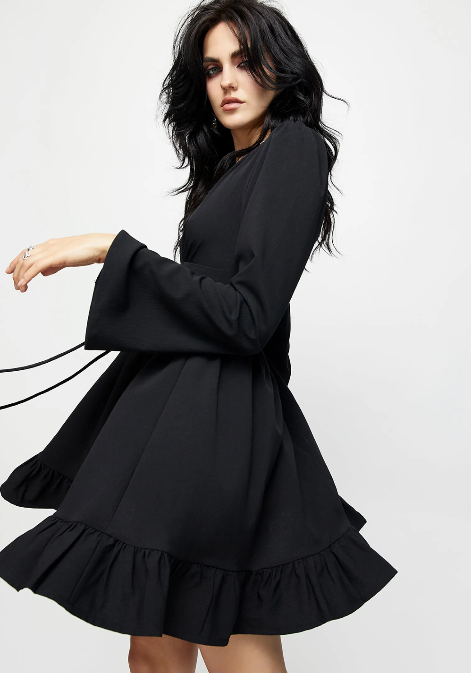 Aura Lace Up Mini Dress