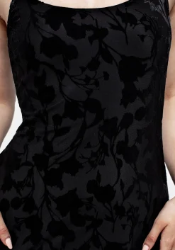 Ava Devoré Mesh Midi Dress