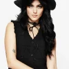 Banish Eyelet Belted Sun Hat