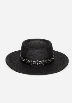 Banish Eyelet Belted Sun Hat